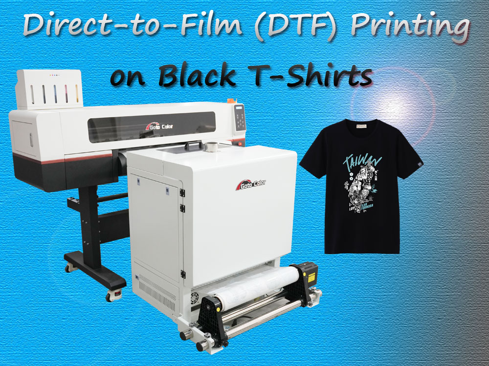 Direct-to-Film (DTF) Printing on Black T-Shirts